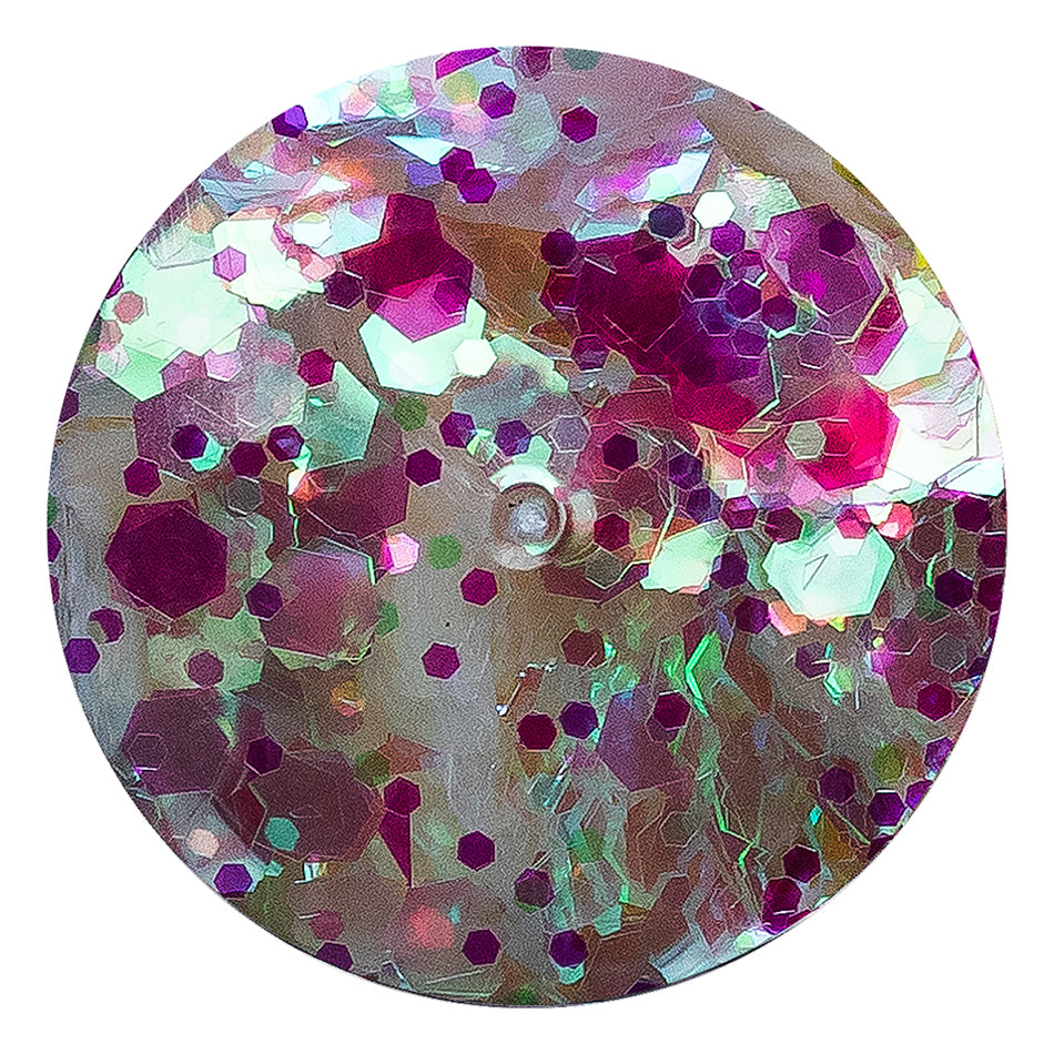 A close up view of Ariel Chunky Glitter from DreamSQNS