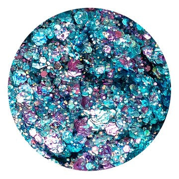 A close up view image of Enchanted Ocean Glitter Paste by DreamSQNS