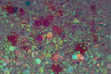 Powerpuff Girl Glitter Paste from DreamSQNS photographed on a white platform