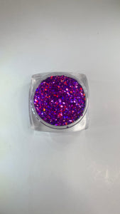 Top view of ‘Purple Rain’ Holographic Glitter by DreamSQNS in the component