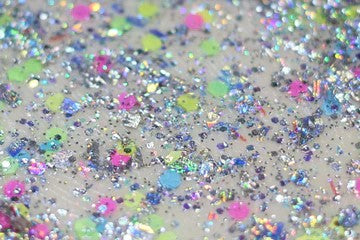 Space Oddity Glitter Paste from DreamSQNS spread on a white surface