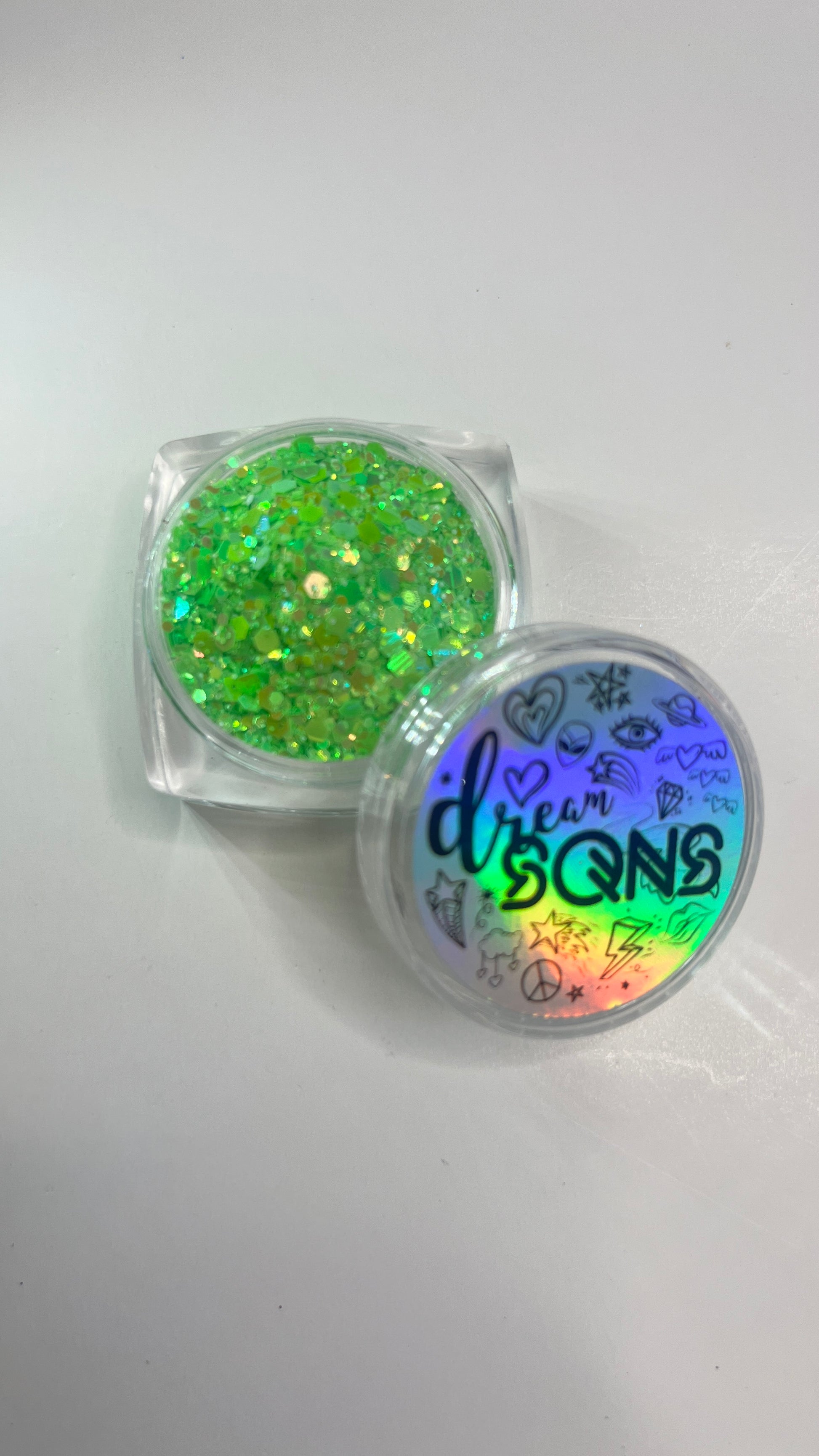 A top view image of ‘Toxic’ Chunky Glitter by DreamSQNS in the component