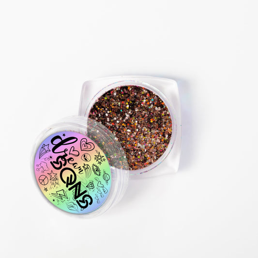 Dark Chocolate Holographic Glitter - DreamSQNS