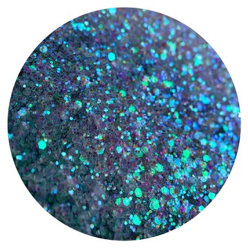 A close up image of Ariel Fine Iridescent Glitter from DreamSQNS 