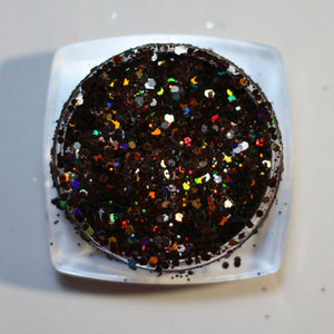 Dark Chocolate Holographic Glitter - DreamSQNS