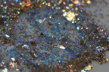 A swatch image of Ibiza Glitter Paste by DreamSQNS, photographed on a white background
