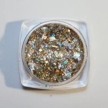 Top view image of Ibiza Glitter Paste by DreamSQNS in the clear pot