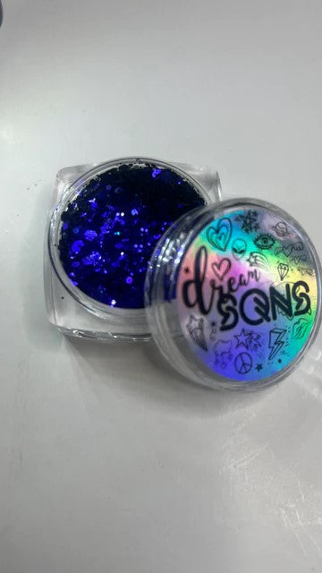 A top view photo of 'Midnight in Paris' Chunky Glitter from DreamSQNS